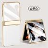 Hinge electroplated plain leather for Honor magic V Flip mobile phone case and film all-inclusive business folding screen