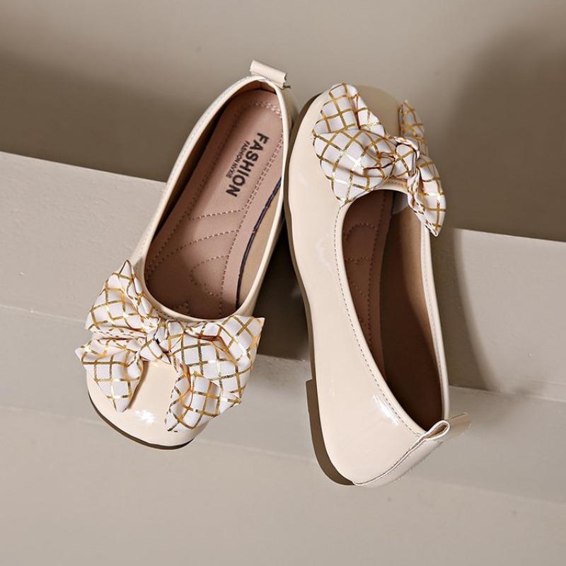 Fashion Flat Shoes Slip-on Spring and Summer Elegant and Comfortable Women's Shoes Large Size Bow Tie Barefoot Woman Coonfort Boat