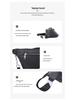 Korean Style Women's Leather Chest Bag: Large Capacity Cowhide Waist & Crossbody Bag with Trendy Chain
