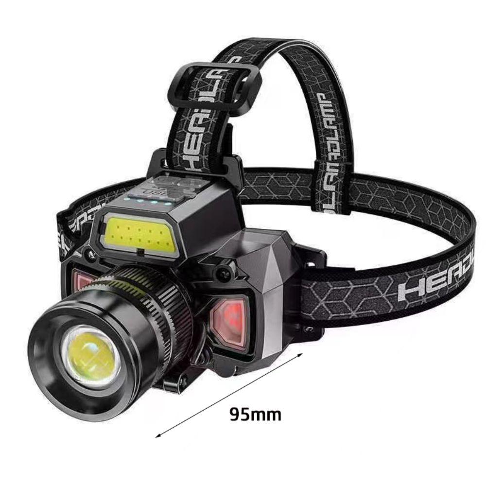 High-power Sensor Headlamp Five Lighting Modes Rechargeable LED Headlamp Waterproof Super Bright Camping Search Light Cycling