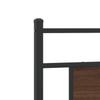 Bed Frame Without Mattress Brown Oak Look 75 X 190 Cm Engineered Wood