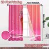 Set Of 2 Flat Printing Curtains Without Rod Icecream Bliss Curtain Yarn Room Decor Ldeal Modern Made Polyester
