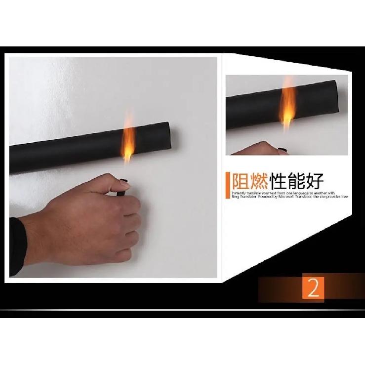 Sponge Rubber Pipe Thermal Insulation Tubular Pipeline Holder ID 6 10 13 16 20 25 32 40 50 63 75 90 110 x 7 9 15 20mm 1.6-1.8m