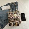 Niche Fringed Bag Canvas Bag Niche Versatile Single-shoulder Bucket Bag