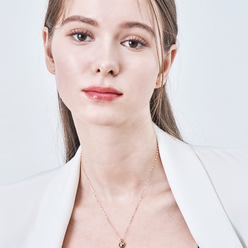 ELLE Jewelry 14K Volume Heart Necklace EL14NN017