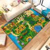 Retro Stardew Valley Farm Game Cartoon Living Room Non-Slip Area Rug Soft Carpet for Bedroom Playroom Sofa,Home Decor Doormat