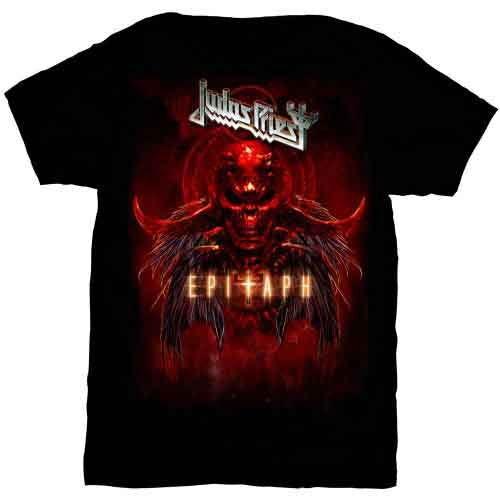 Judas Priest - Epitaph Red Horns Tee (T-Shirt) 3XL