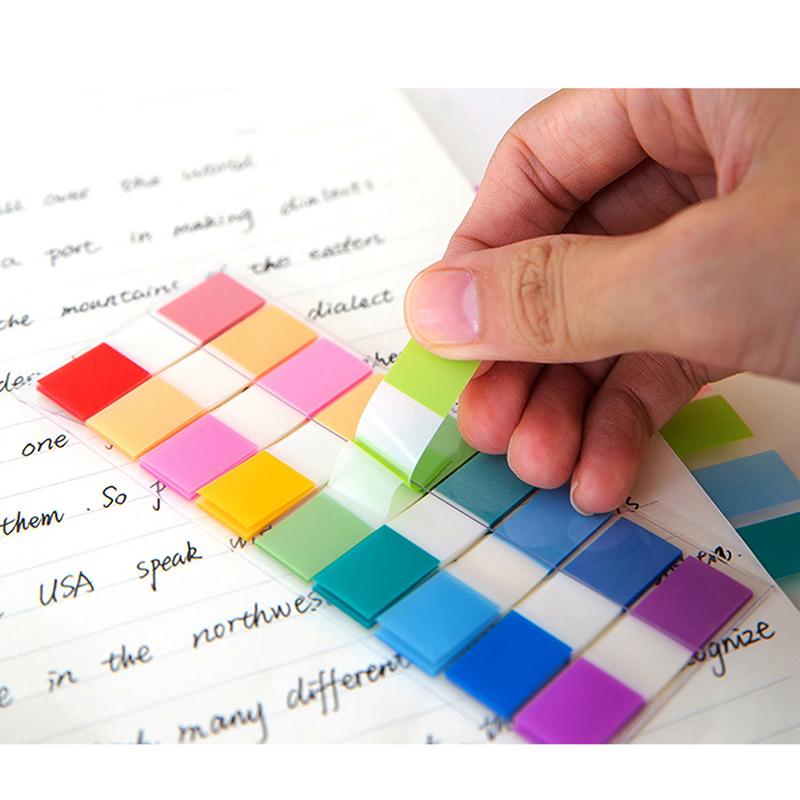180Sheets Fluorescence Label Memo Pad Index Mark Stickers Sticky Notes Bookmarks
