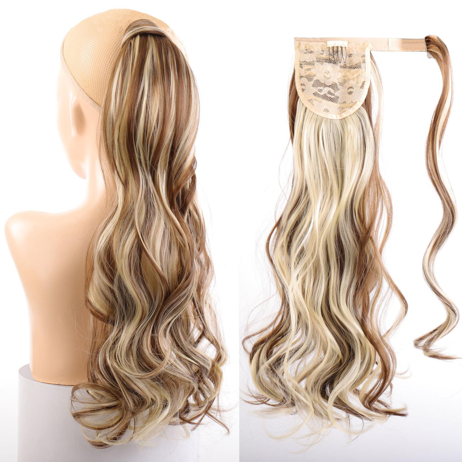 

Синтетические наращивания волос с длинным конским хвостом, как у человека 24inches