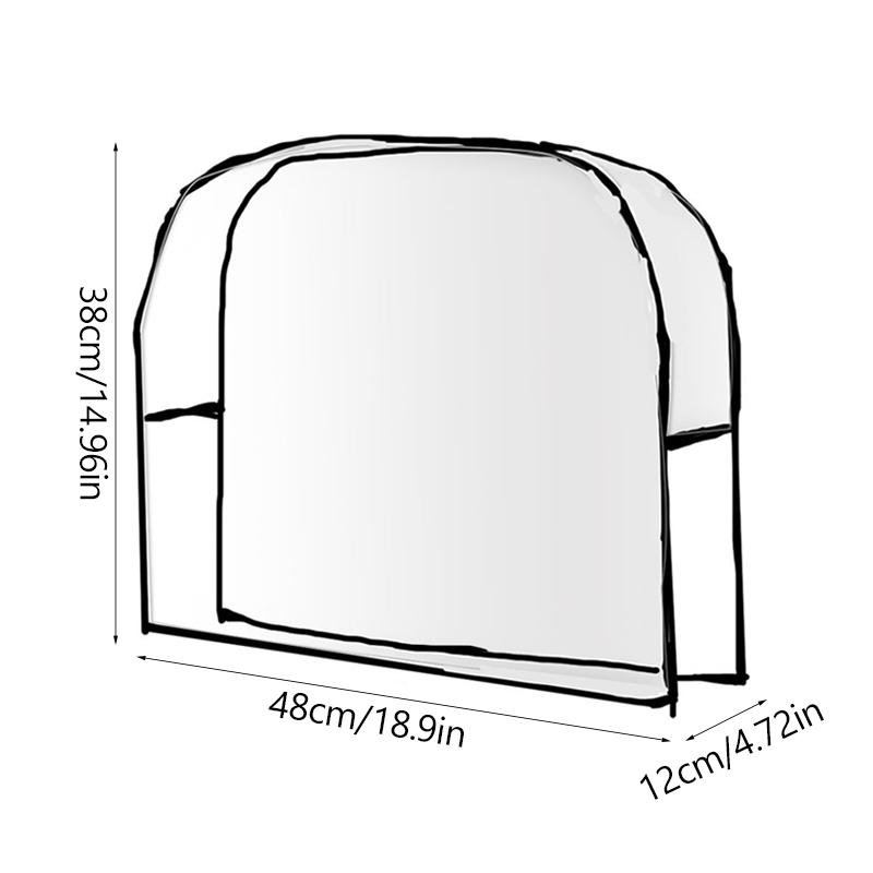 

1pc Hair Salon Chair Back Cover PVC Transparent Hairdressing Backrest Cover Suitable for Most Chairs to Prevent Stains(NO Chair)