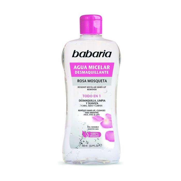 Démaquillant - BABARIA - Rosa Mosqueta - 400ml - Sans parabène - Tous types de peau