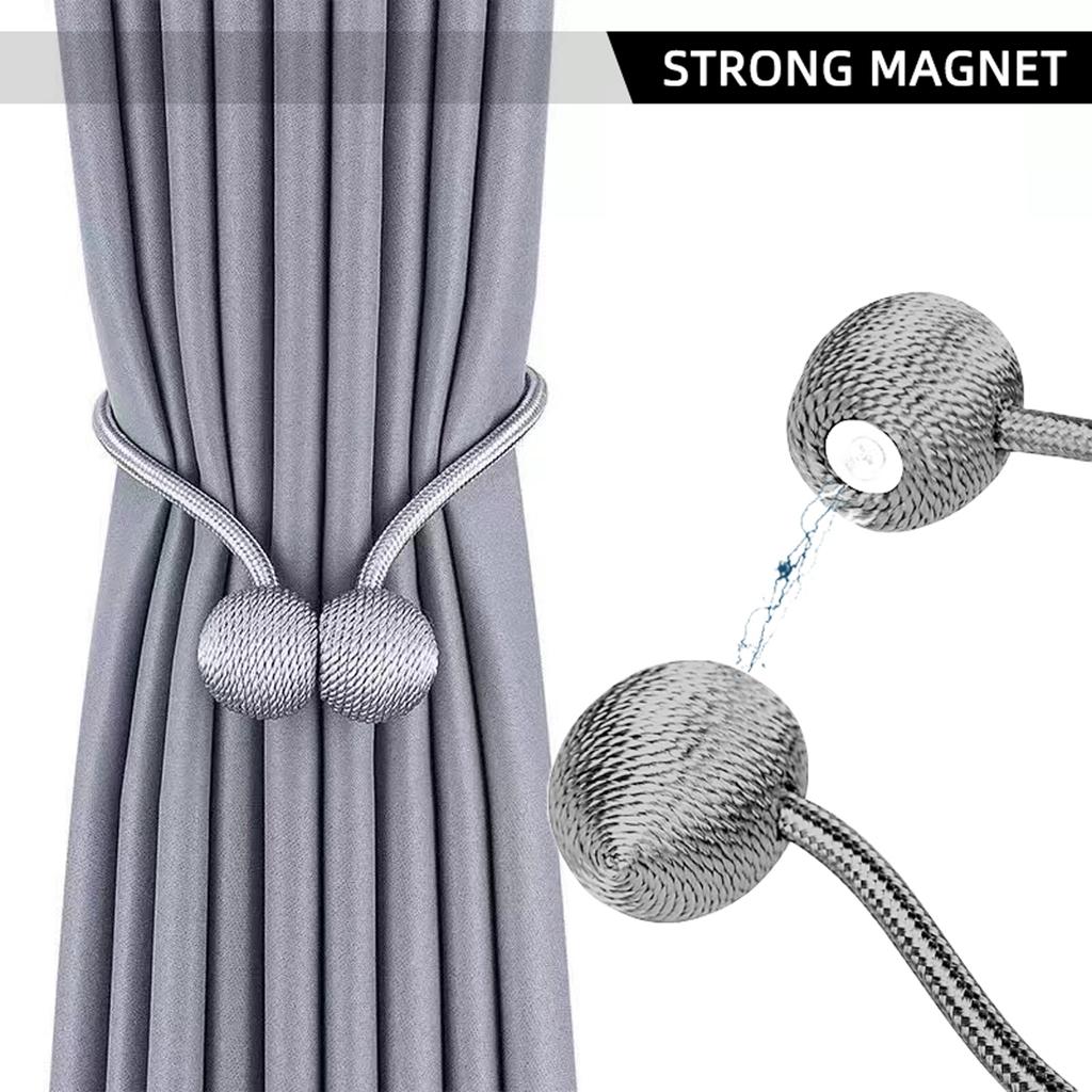 2pcs/pair Magnetic Curtain Tiebacks Earphone Design Curtain Holdbacks Living Room Bathroom Shower Curtain Accessories