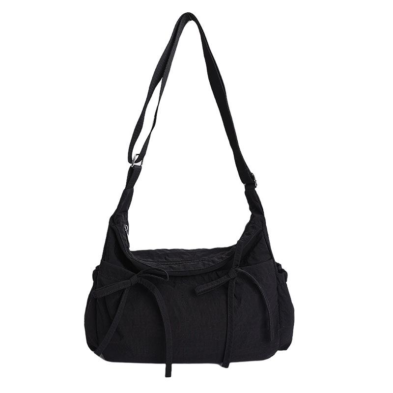 2026 New College Student Lazy Pleated Bag Large Capacity Cloud Bag Ins Style Crossbody Shoulder Bag Tote for Women