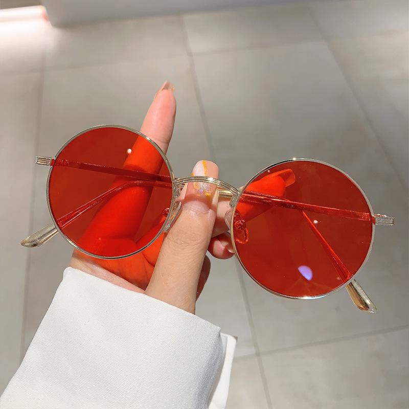 Retro Artistic Round Frame Sunglasses - Punk Harajuku Style Unisex