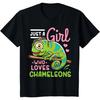 Kids Chameleon Just A Girl Who Loves Chameleons T-Shirt(1)