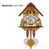 Wooden Wall Clock Precise Decorative Nordic Style Antique Wooden Hanging Clock for Living Room