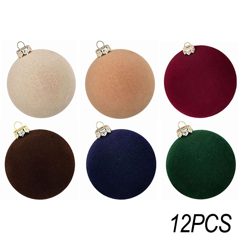 Ozdobte s elegancí 12ks Samet pro vánoční ozdoby K dispozici
