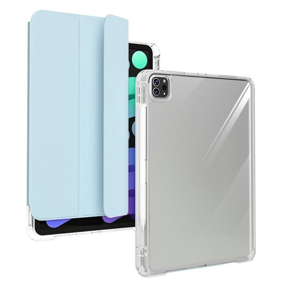 For iPad 10.2 Case with Pencil Holder Clear Acrylic Cover for iPad Air45 Pro11 iPad10 Detachable Stand