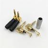 1Pcs 3.5mm 3 / 4 Pole Male Stereo Jack Right Angle 3.5 Audio Plug Adapter for DIY Repair Earphone Headphone Soldering ConnectorGood Product