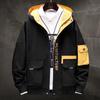 Giacca con cappuccio da uomo Giacca da lavoro personalizzata Primavera e Autunno Nuova ampia casual sportiva di tendenza versatile