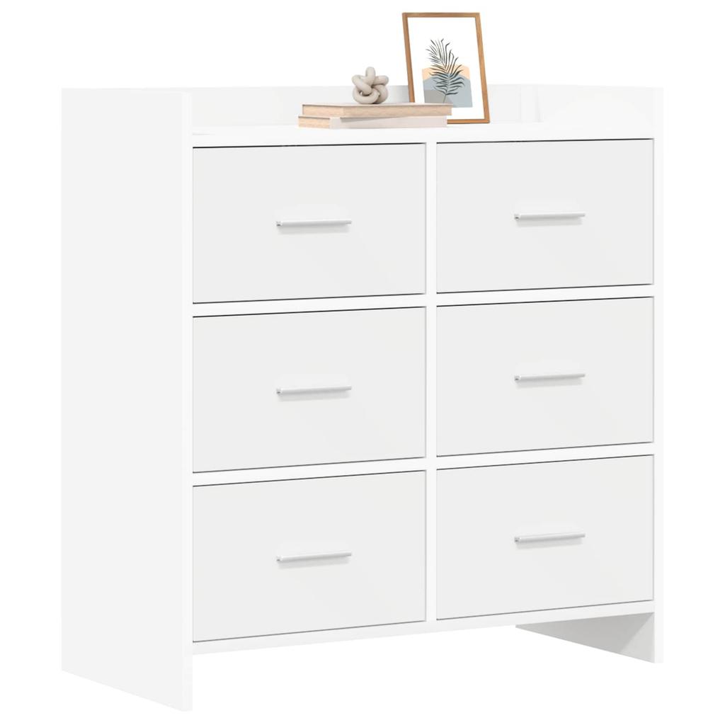 Sideboard White 75 x 33 x 80 cm Engineered Wood