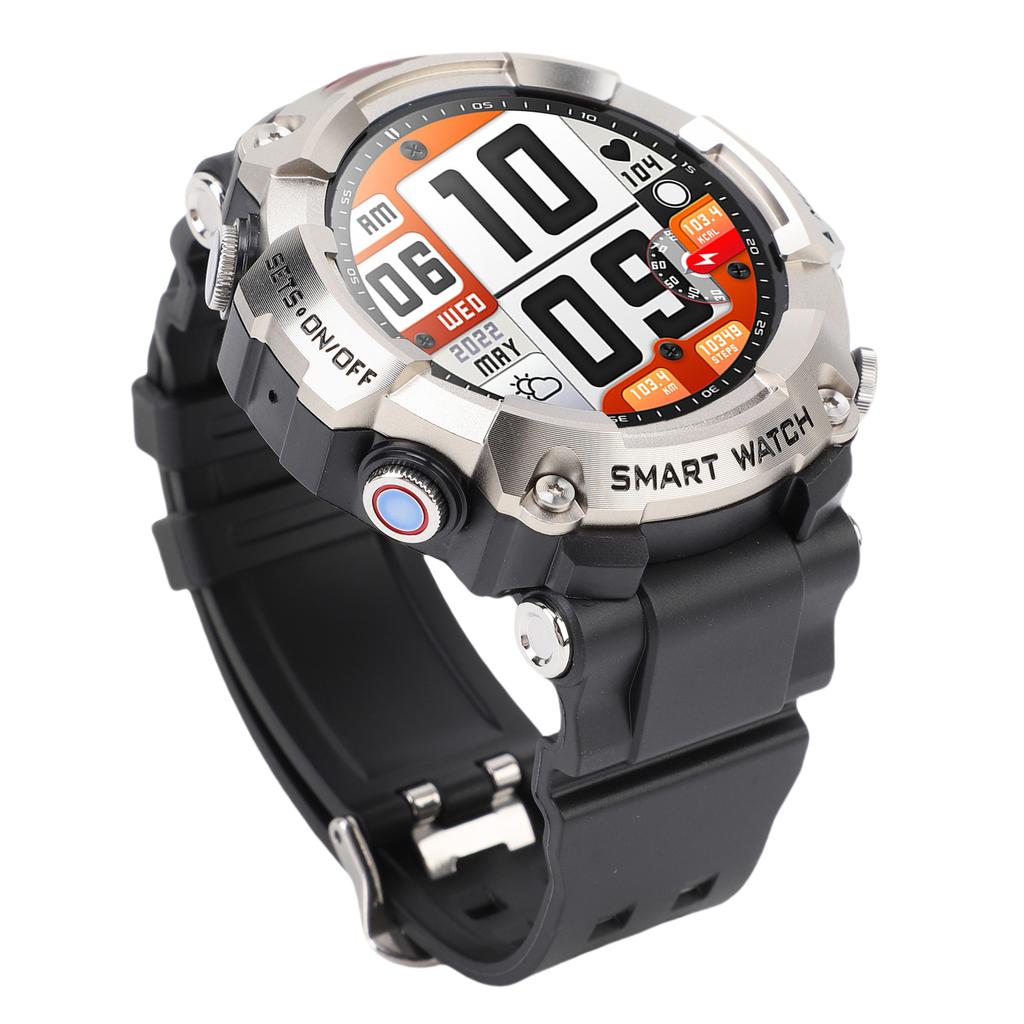 2 In 1 Smart Watch with Wireless Stereo Earbuds 1.52 Inch Screen NFC Fitness Tracker Smartwatch MP3 Music Recording