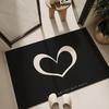 Minimally Designed Heart-shaped Door Mat Bathroom Anti Slip Carpet Entrance Door Mat Kitchen Mats for Floor Welcome Mat