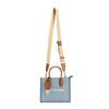 Michael Kors MK Mirella Logo Hardware Zipper Pocket Cotton Denim Tote Bag Women Tote Bags Light-Blue 35F3G7ZC5C-DENIM