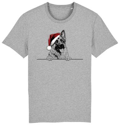 DEUTSCHER SCHÄFERHUND ALSATIAN Weihnachten Hunde T-Shirt Herren Damen Kinder Hunde Geschenk Welpe