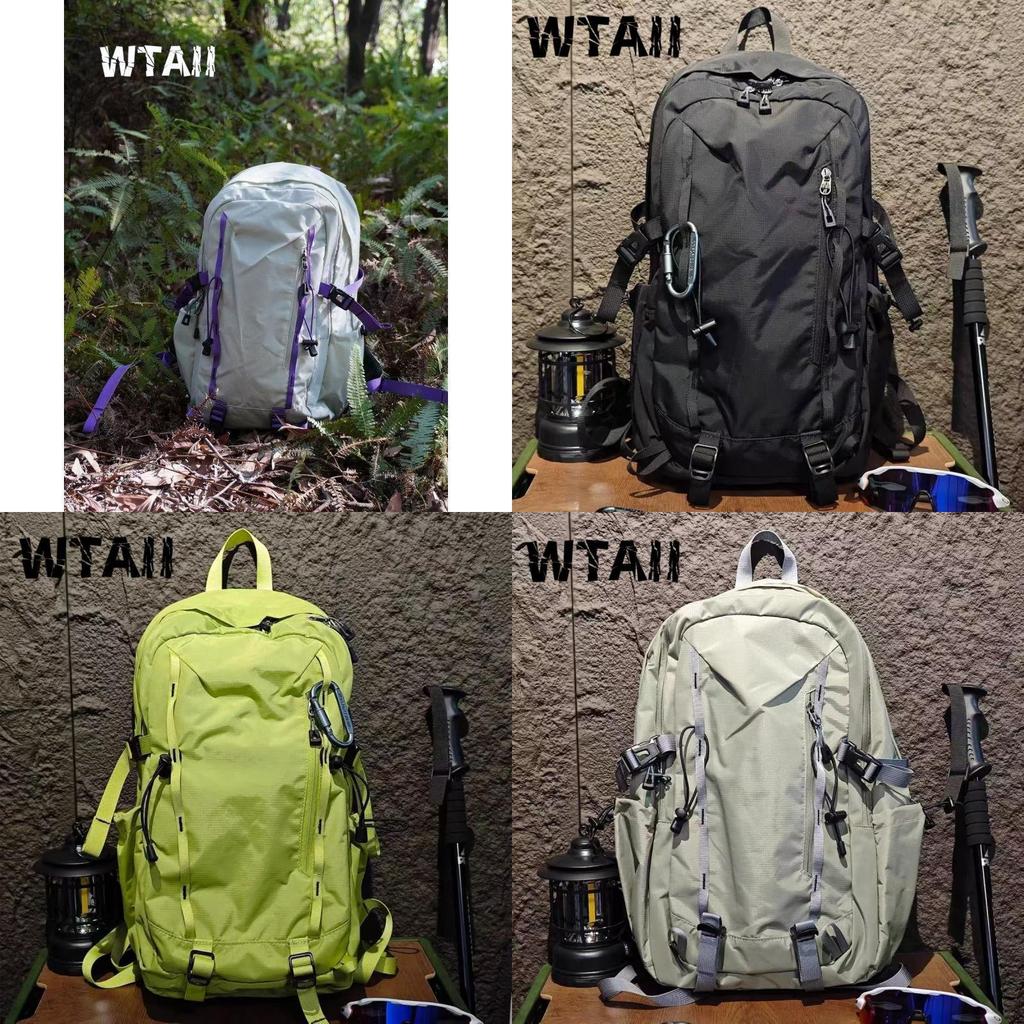 Outdoor Hiking Backpack 30l Waterproof Nylon Travel Daypack For Men Women
