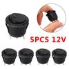 Luminescence Toggle Switches Waterproof 5Pcs/Set Round Rocker Dot Switch 12V ON/OFF LED Light Car Pushbutton Switch Switches4