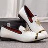 Mocassini da Uomo in velluto alla moda Scarpe Eleganti con decorazioni metalliche mocassini di lusso da festa Zapatos Hombre  a27