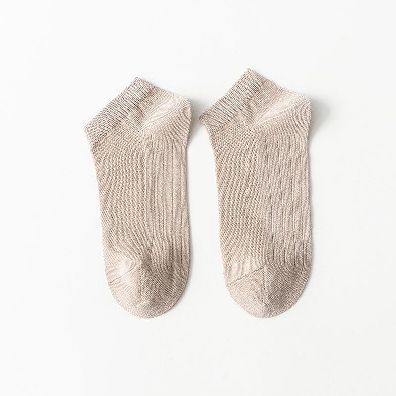 Men's Socks, Spring and Summer Low-top Shallow-mouthed Short Socks, Trendy Spring and Autumn Boat Socks, Thin, Sweat-absorbent and Breathable