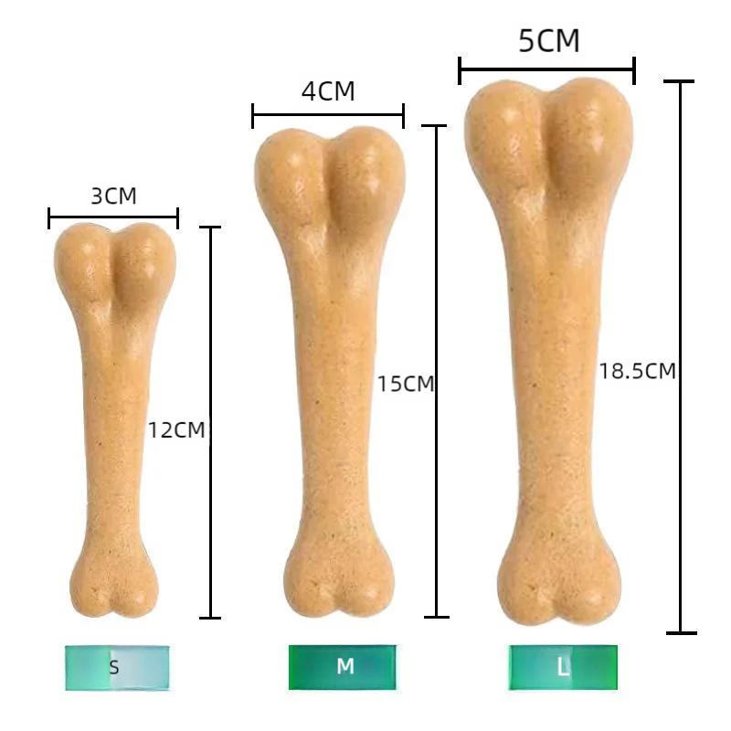 Dog Bone Chews Toys Nearly Indestructible Natural Non-Toxic Anti-bite Puppy Toys For Small Medium Large Dog Pet Chew Game Denta