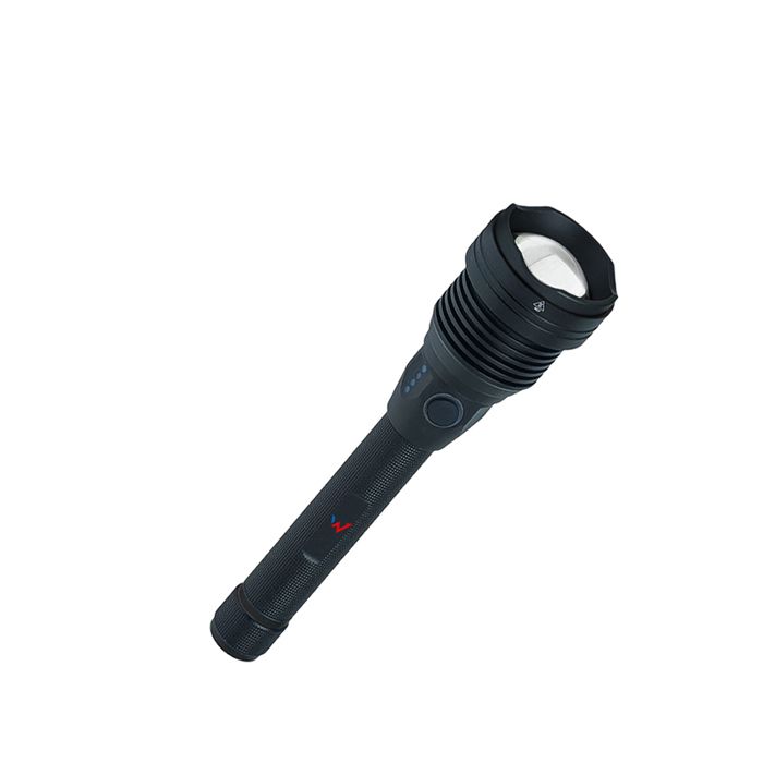 Wonder Wt60001W - Lampe Torche Rechargeable LED 6000 Lumens 16 Cm Avec Fonction Power Bank USB-A 2x2200 mAh (Noir)