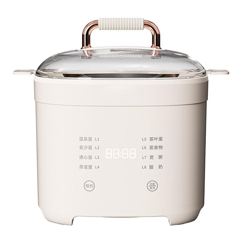 220V Multifunctional Egg Boiler and Steamer for Soft/Medium/Hard Eggs Automatic Egg Cooker For Eggs Vegetables and Seafood