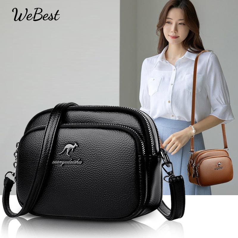 

Casual Multi Compartment Small Shoulder Crossbody Bag чорний