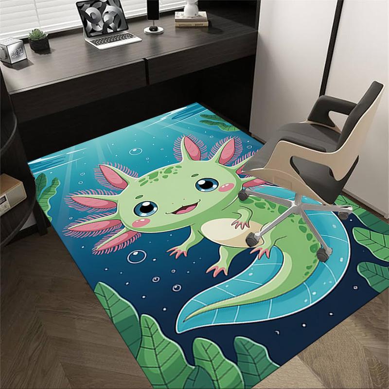 

1PC Axolotl Extra Large Non-Slip Floor carpet, Office, family, bedroom, Studio - Large Area Rug,Longlasting Material-K0375 60cm by 90cm