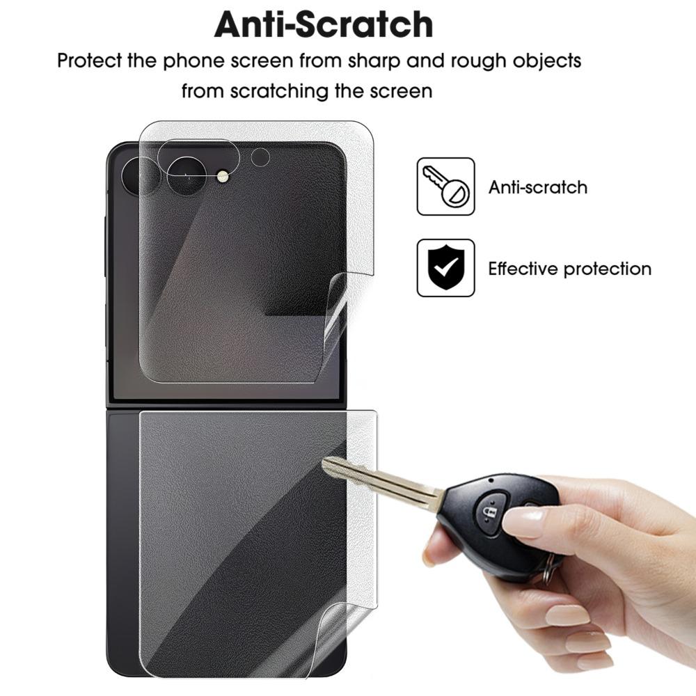 Für Galaxy Z FLip 7 Matte Hydrogel Folie Innen-/Ober-/Untere Bildschirmschoner Blendschutz HD Kratzfest für Samsung Galaxy Z Flip7