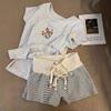 2025 Summer Women's High Waist Stripe Bodycon Sport Shorts
