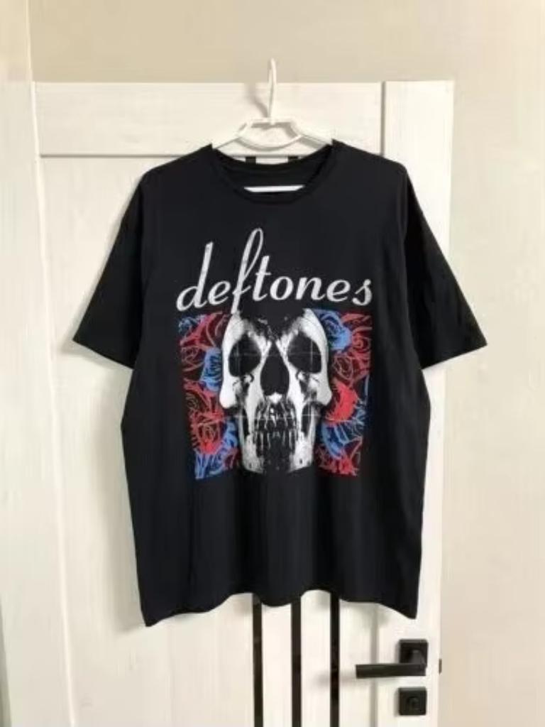 2025 Deftones Baumwolle Sänger Band T-Shirt Herren Damen Hip Hop Rock Tee Mode Kurzarm T-Shirt Sommer Vintage T-Shirts Oberteile