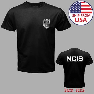 NCIS Naval Criminal Investigative Service Herren Schwarz Größe S-5XL