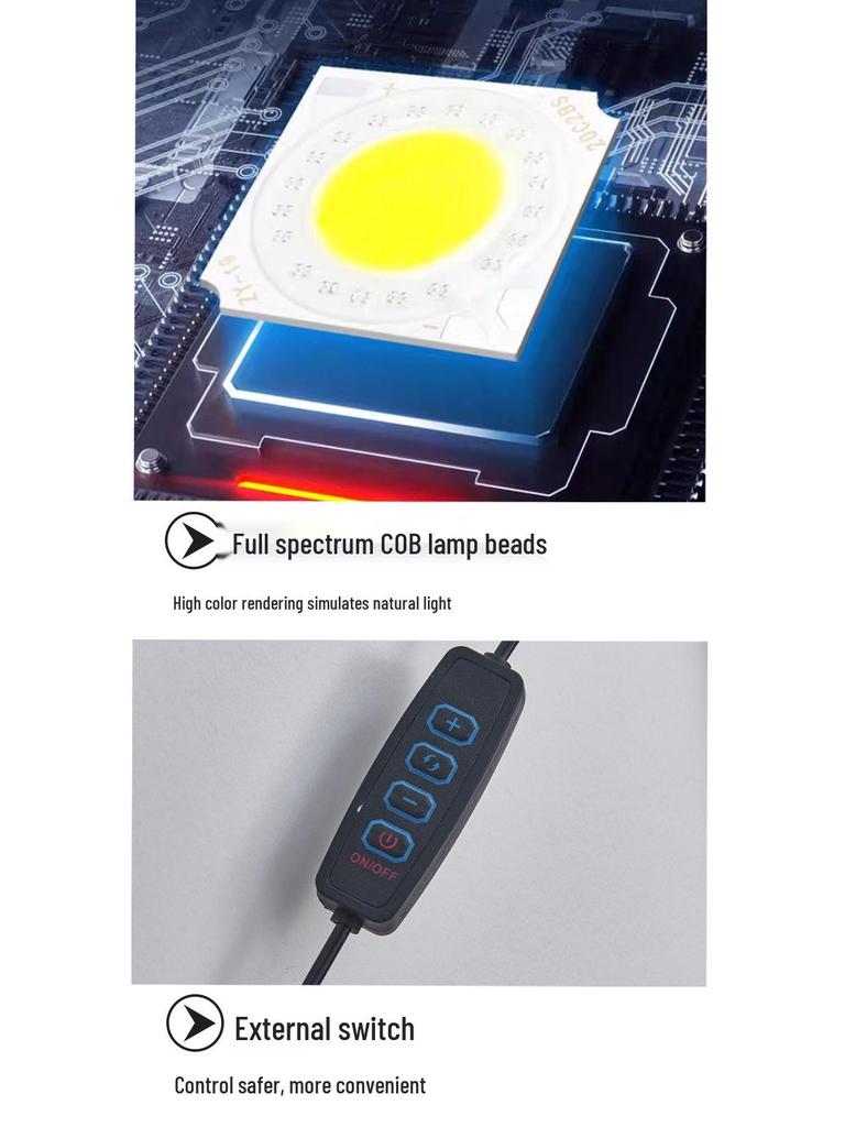 Eco-Friendly LED Aquarium Spotlight with COB Lighting for Fish Tanks & Aquatic Plants