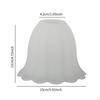 Frosted Glass Lampshade Decorative Light Fixtures Accessory,Flower Shaped Cover for Wall