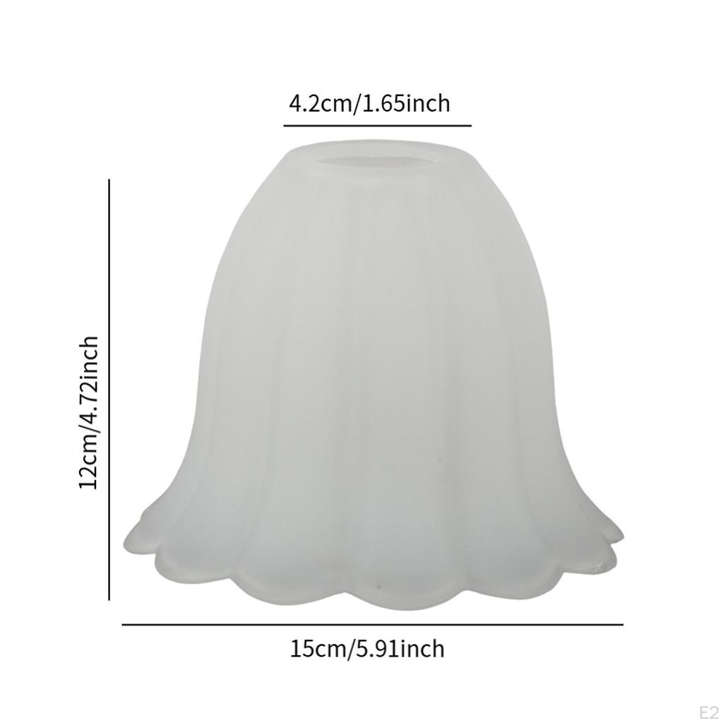 Frosted Glass Lampshade Decorative Light Fixtures Accessory,Flower Shaped Cover for Wall