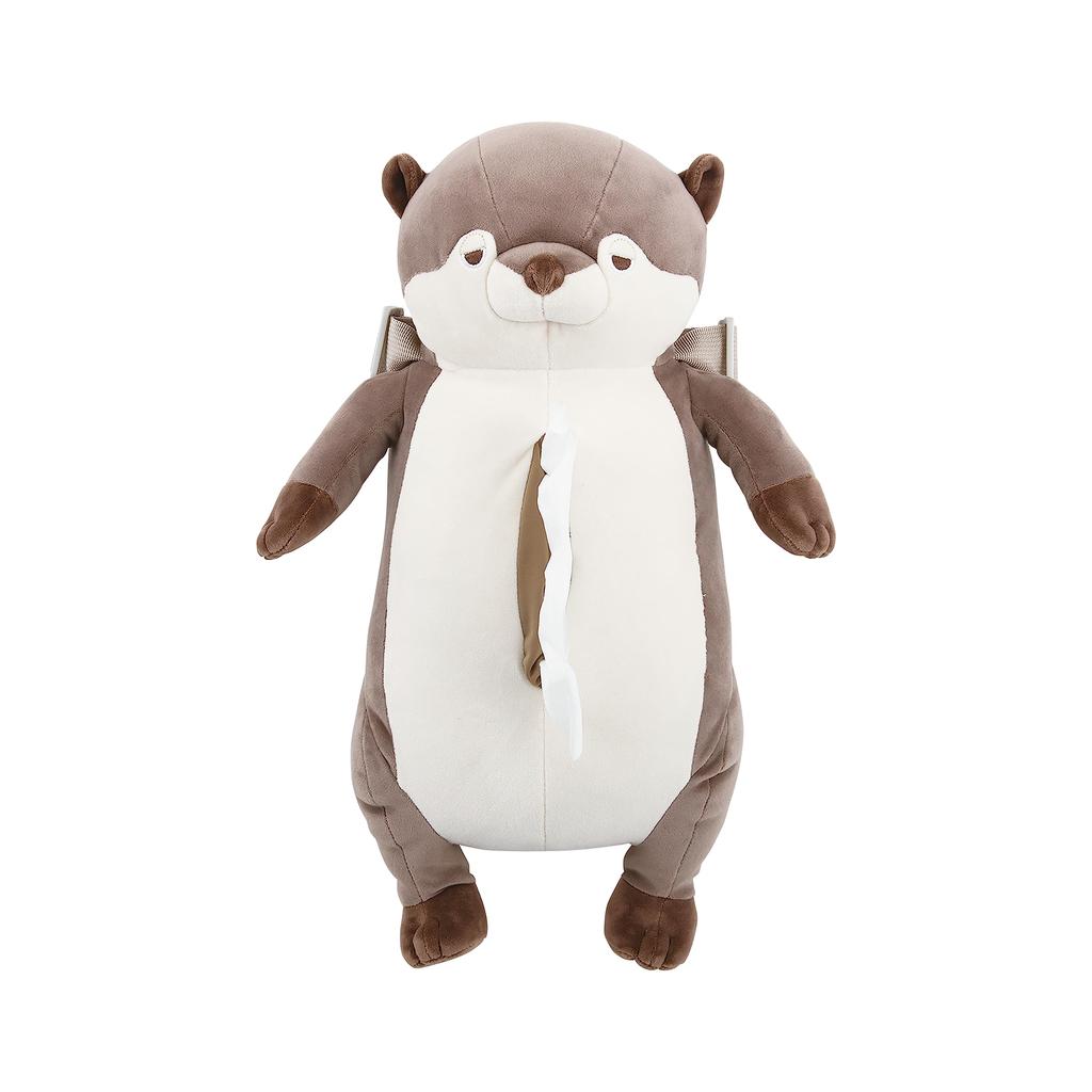 LIV HEART Tissue Riraka Otter Kururi Cute Case, (Total Length Approx. 39cm), Character, Car, 17904-33