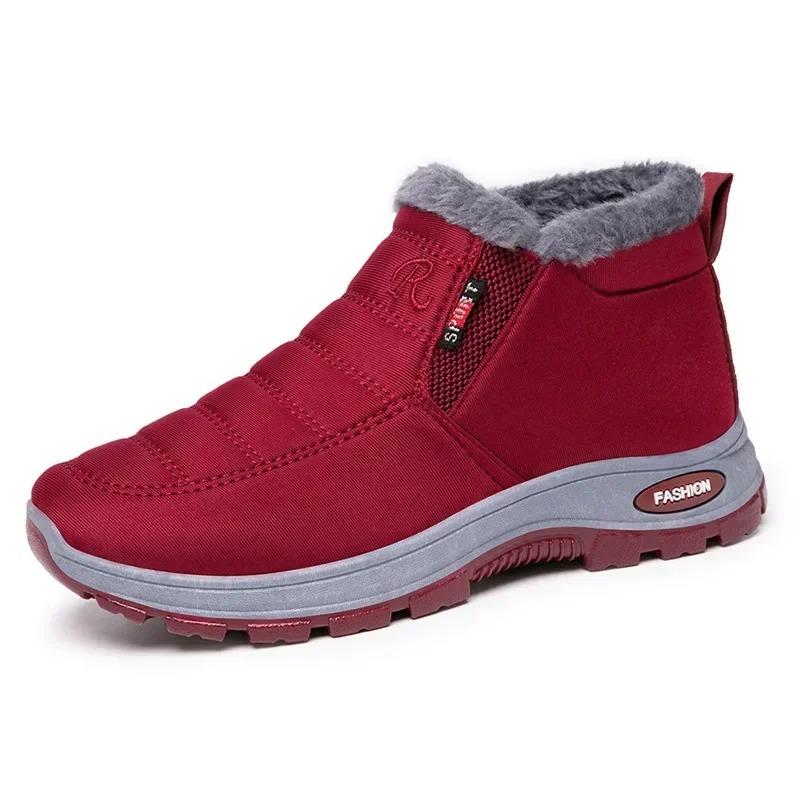 Women's Shoes  Autumn Winter Warm Casual Cotton Boots Plush Comfortable Warm Anti Slip Outdoor Ankle Boots Botas Para Mujer