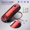 LED Side Marker Light 3-LED Truck Position Lamp 12V 24V