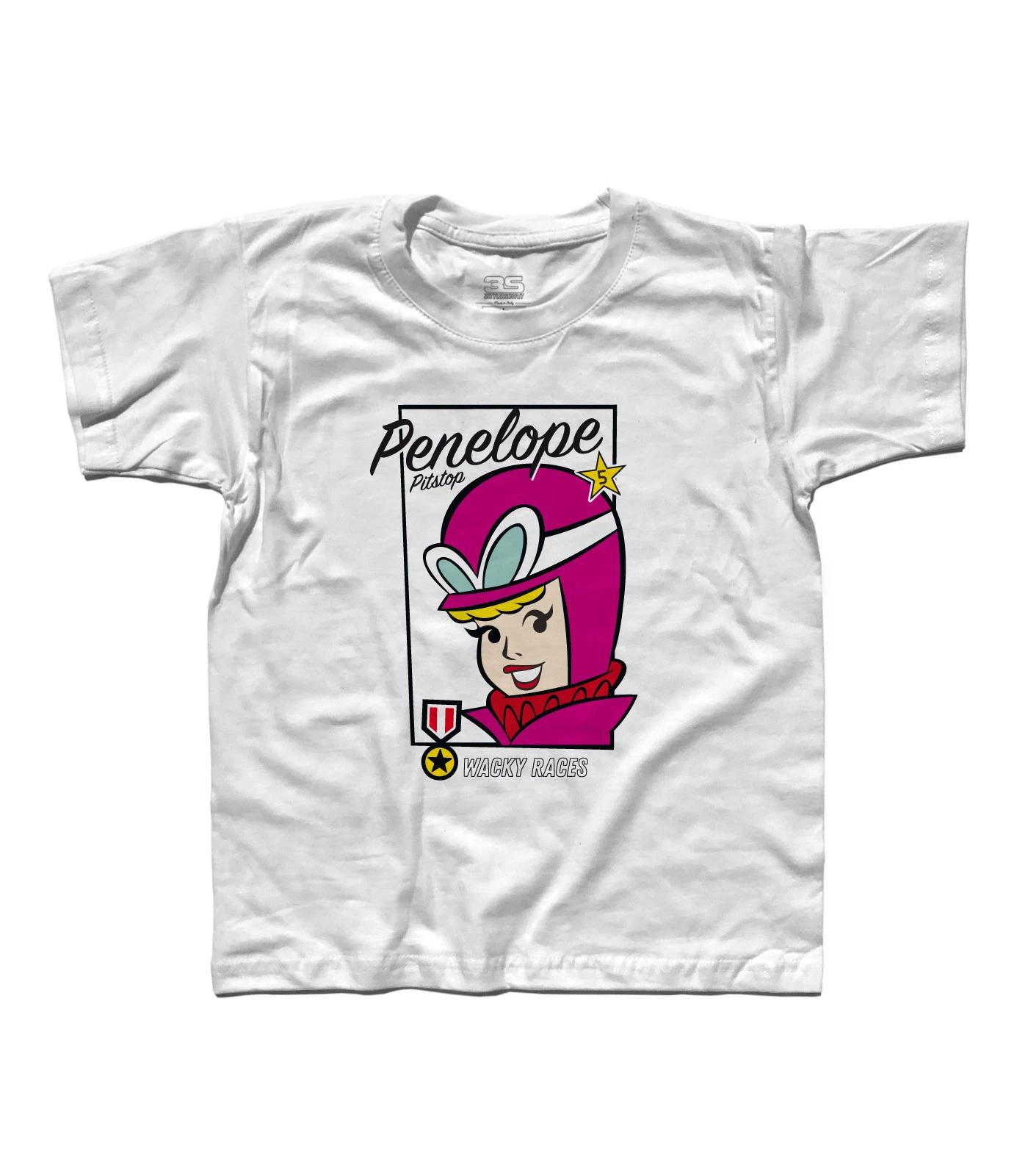 T-Shirt Child Penelope Pitstop Pit Stop 5 Pussycat Racing Cars 150