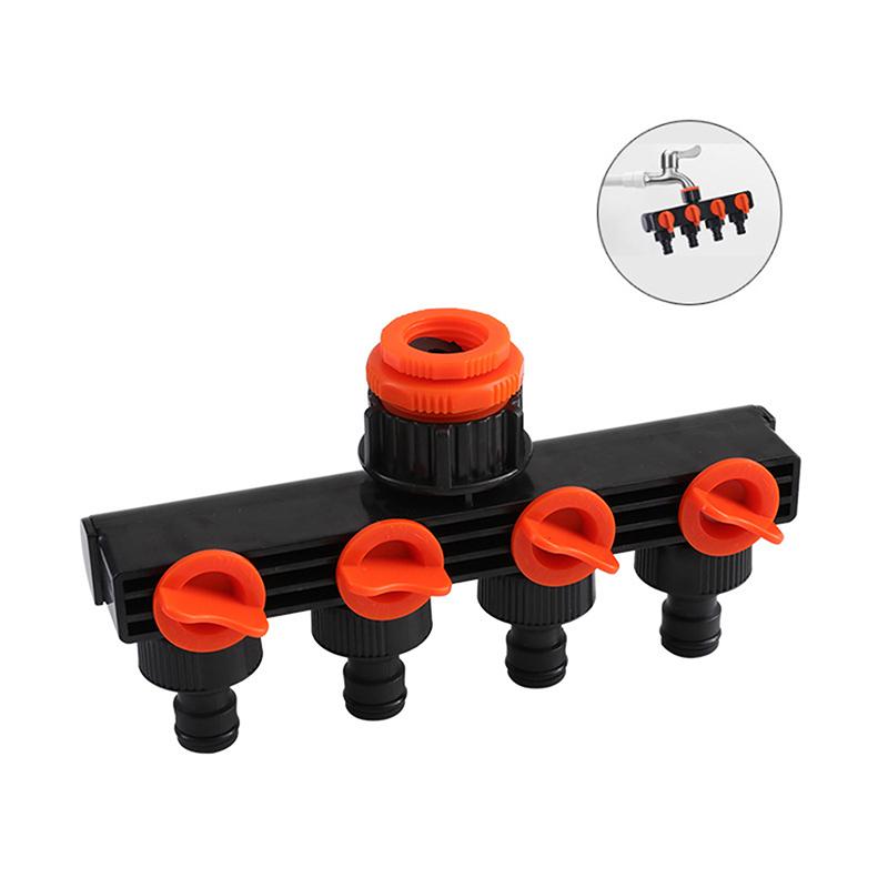 

Садовый полив Инструменты для орошения 4-ходовой кран Разветвитель шланга Капельный коллектор Фитинги Комплект соединителей для труб Адаптер для крана Быстрая резьба